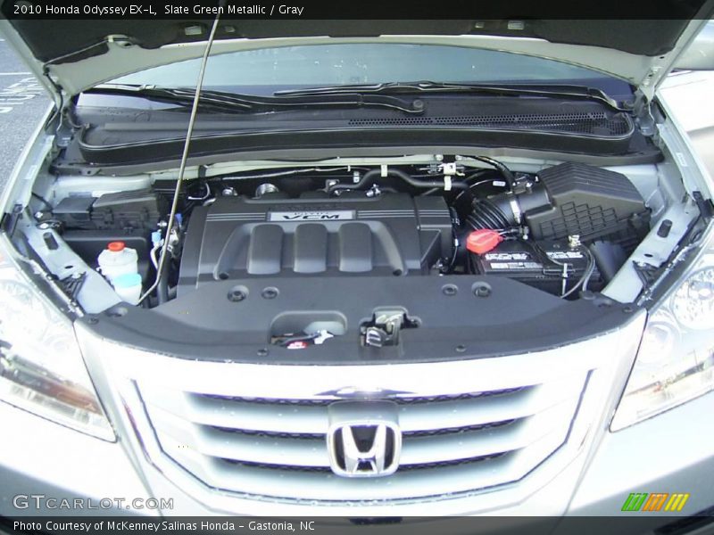 Slate Green Metallic / Gray 2010 Honda Odyssey EX-L