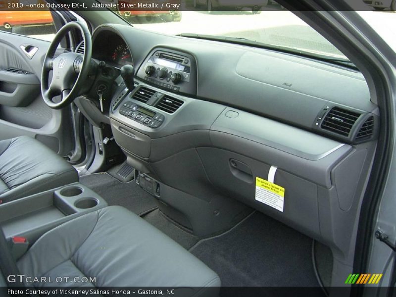 Alabaster Silver Metallic / Gray 2010 Honda Odyssey EX-L