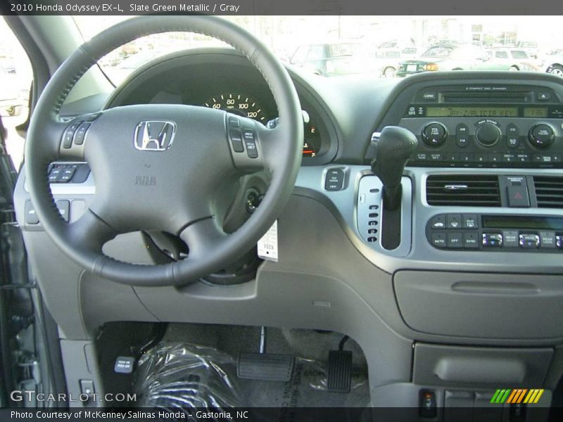 Slate Green Metallic / Gray 2010 Honda Odyssey EX-L