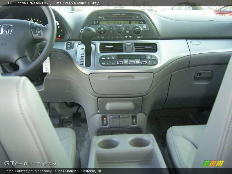 Slate Green Metallic / Gray 2010 Honda Odyssey EX-L
