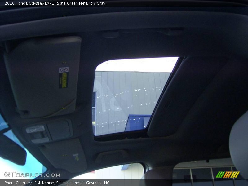 Slate Green Metallic / Gray 2010 Honda Odyssey EX-L