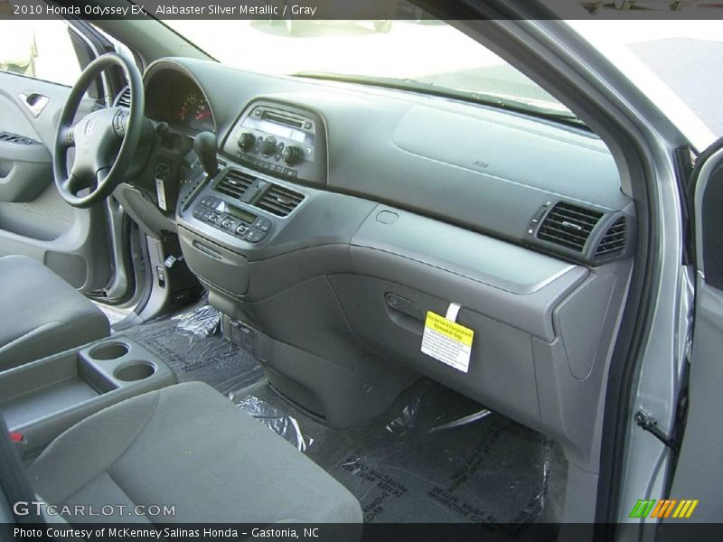 Alabaster Silver Metallic / Gray 2010 Honda Odyssey EX