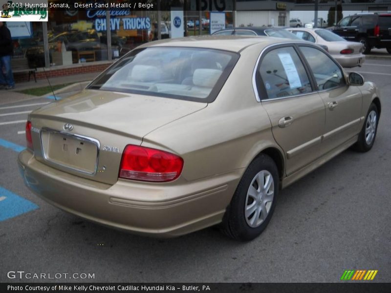 Desert Sand Metallic / Beige 2003 Hyundai Sonata