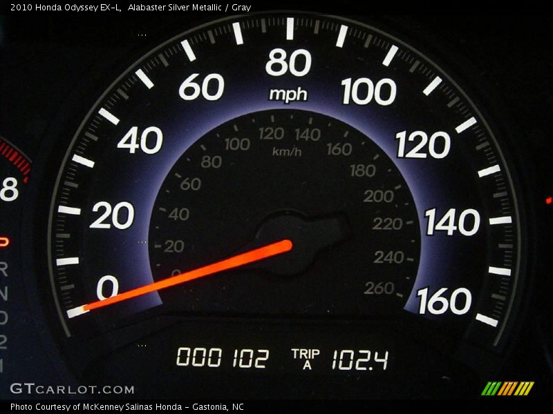 Alabaster Silver Metallic / Gray 2010 Honda Odyssey EX-L