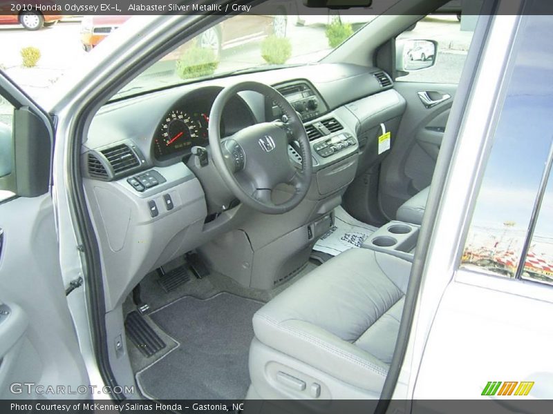Alabaster Silver Metallic / Gray 2010 Honda Odyssey EX-L