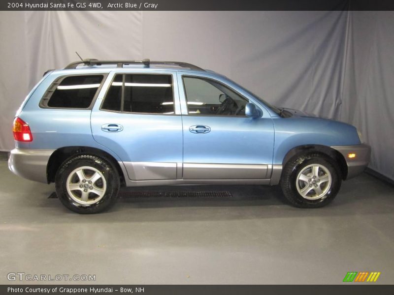Arctic Blue / Gray 2004 Hyundai Santa Fe GLS 4WD