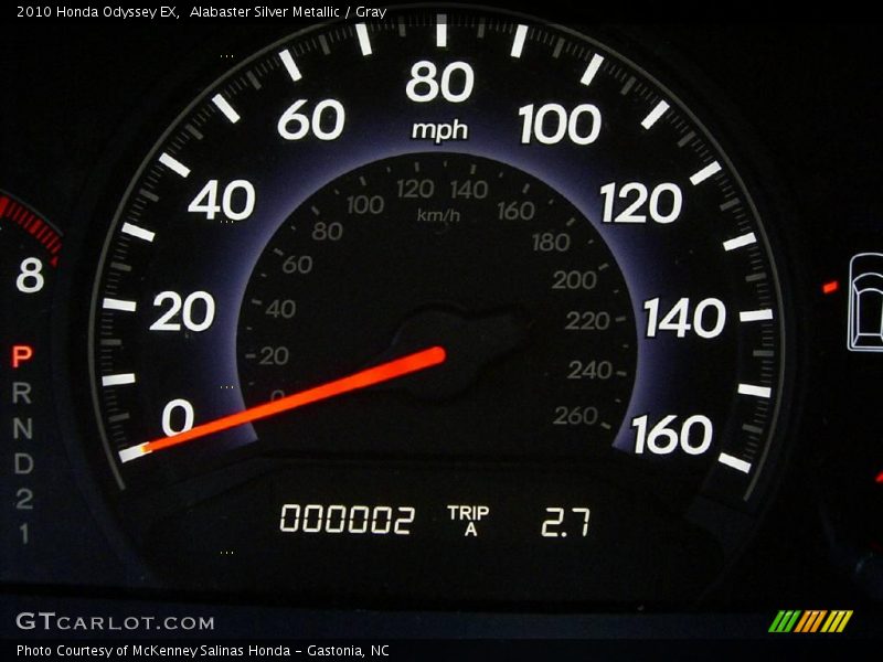 Alabaster Silver Metallic / Gray 2010 Honda Odyssey EX