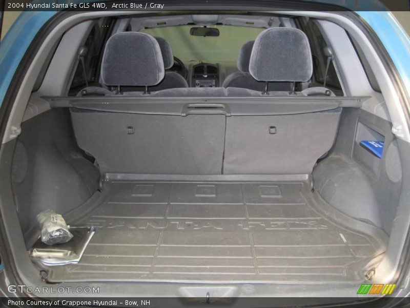 Arctic Blue / Gray 2004 Hyundai Santa Fe GLS 4WD