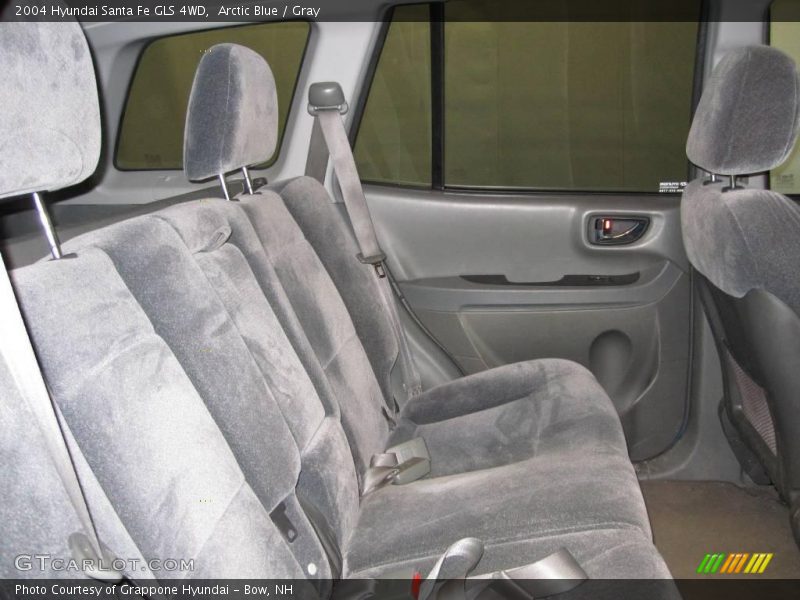 Arctic Blue / Gray 2004 Hyundai Santa Fe GLS 4WD