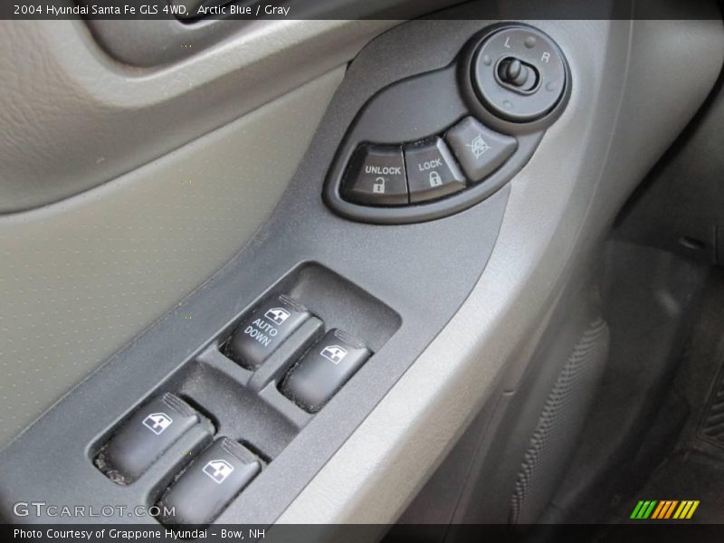 Arctic Blue / Gray 2004 Hyundai Santa Fe GLS 4WD