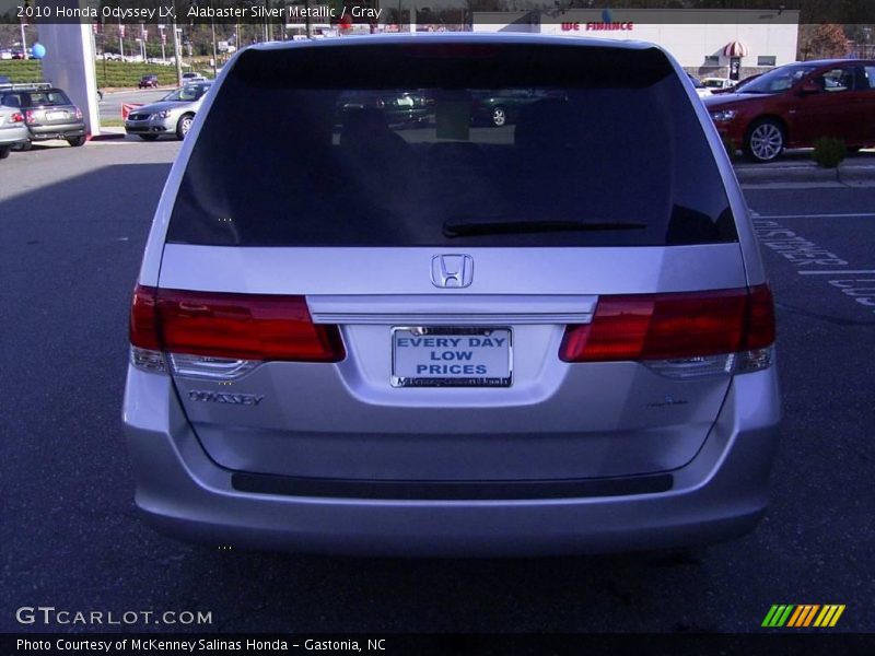 Alabaster Silver Metallic / Gray 2010 Honda Odyssey LX