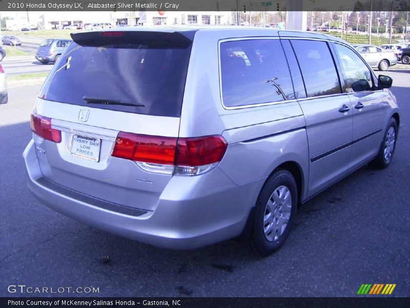 Alabaster Silver Metallic / Gray 2010 Honda Odyssey LX