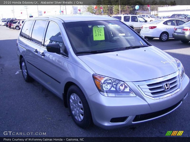 Alabaster Silver Metallic / Gray 2010 Honda Odyssey LX