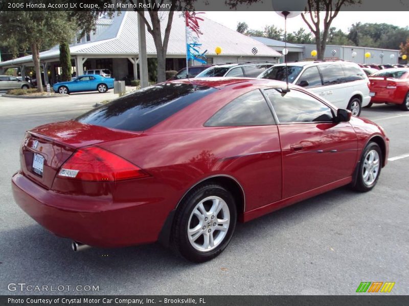 San Marino Red / Ivory 2006 Honda Accord LX Coupe