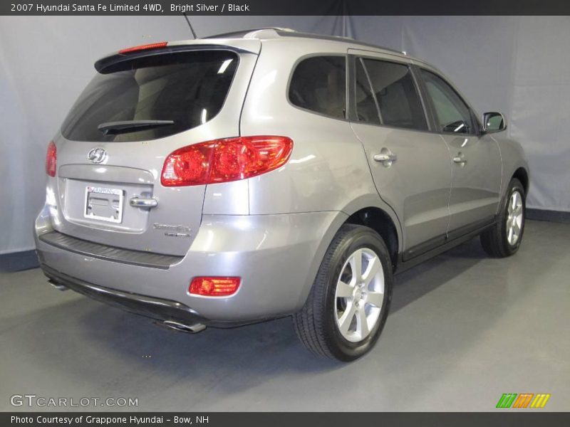 Bright Silver / Black 2007 Hyundai Santa Fe Limited 4WD