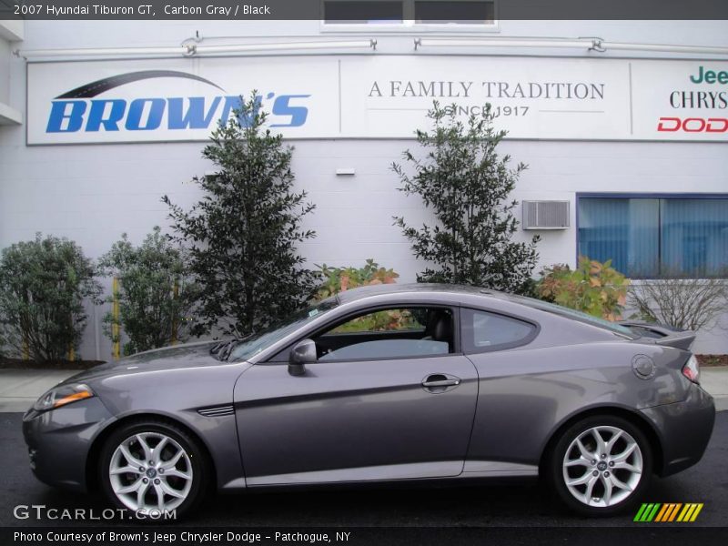 Carbon Gray / Black 2007 Hyundai Tiburon GT