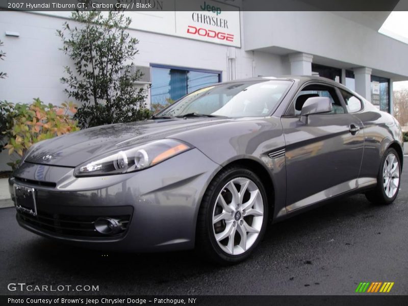 Carbon Gray / Black 2007 Hyundai Tiburon GT