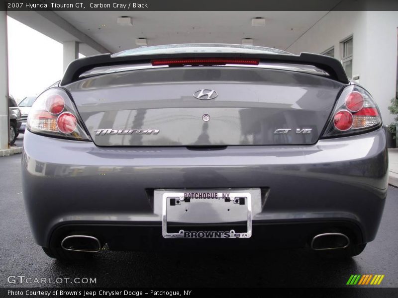 Carbon Gray / Black 2007 Hyundai Tiburon GT