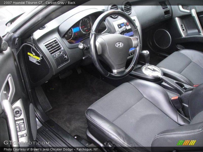 Carbon Gray / Black 2007 Hyundai Tiburon GT