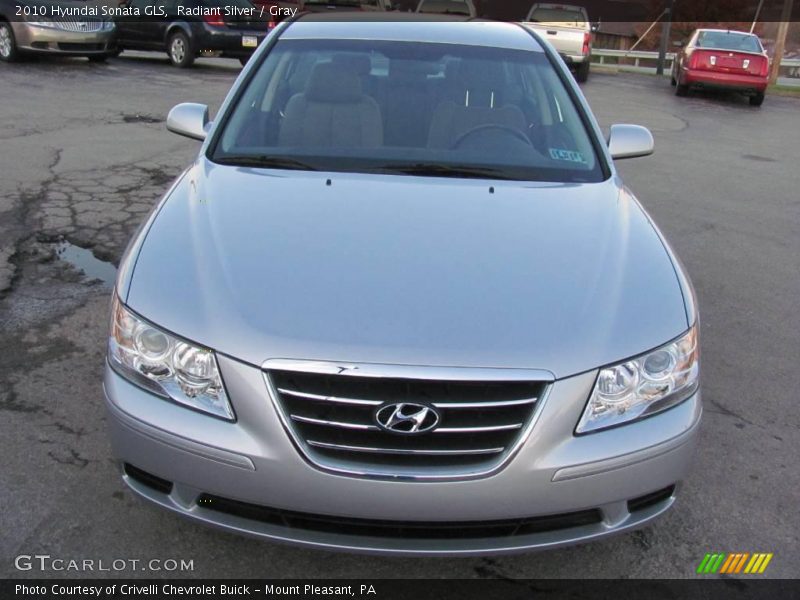 Radiant Silver / Gray 2010 Hyundai Sonata GLS