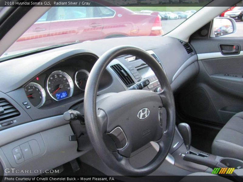 Radiant Silver / Gray 2010 Hyundai Sonata GLS