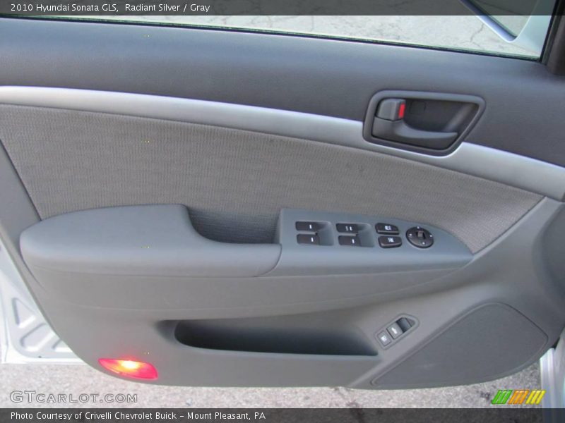 Radiant Silver / Gray 2010 Hyundai Sonata GLS