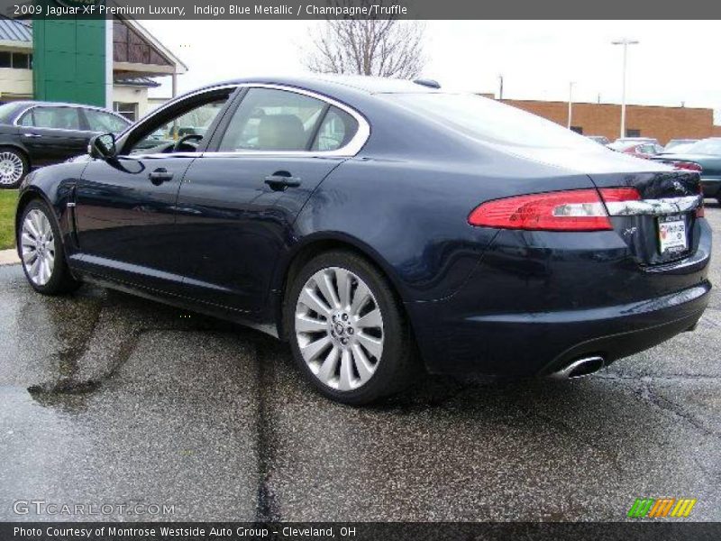Indigo Blue Metallic / Champagne/Truffle 2009 Jaguar XF Premium Luxury