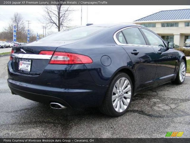 Indigo Blue Metallic / Champagne/Truffle 2009 Jaguar XF Premium Luxury