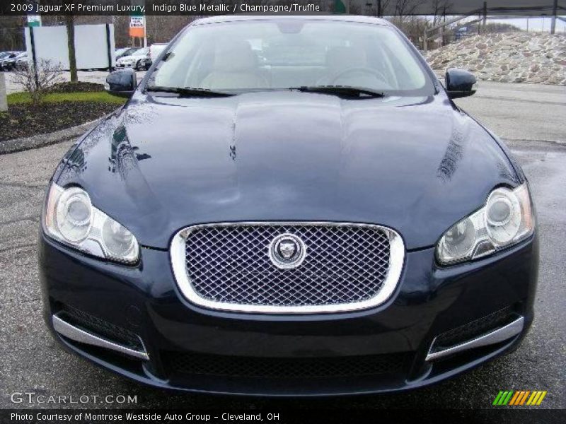 Indigo Blue Metallic / Champagne/Truffle 2009 Jaguar XF Premium Luxury