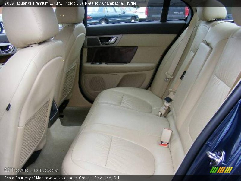 Indigo Blue Metallic / Champagne/Truffle 2009 Jaguar XF Premium Luxury