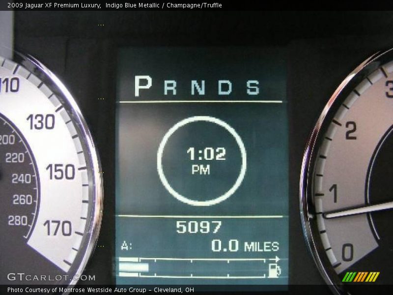 Indigo Blue Metallic / Champagne/Truffle 2009 Jaguar XF Premium Luxury