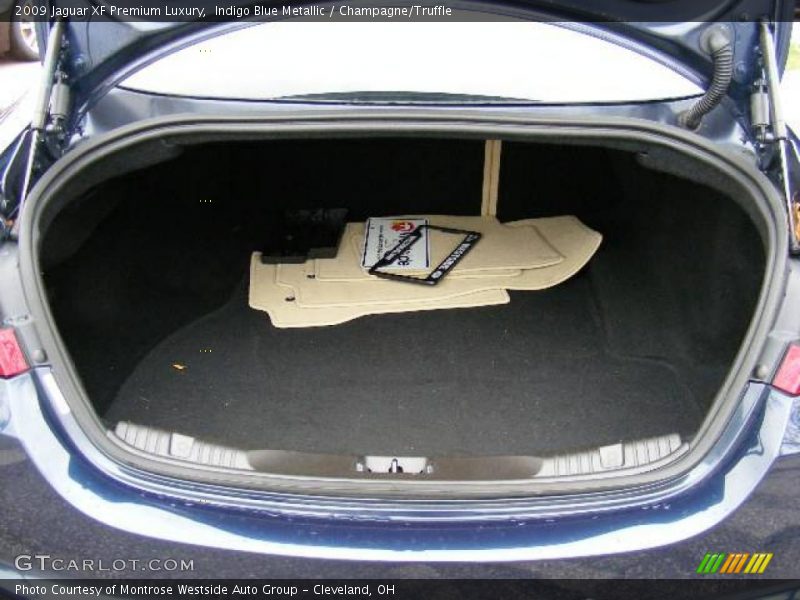 Indigo Blue Metallic / Champagne/Truffle 2009 Jaguar XF Premium Luxury
