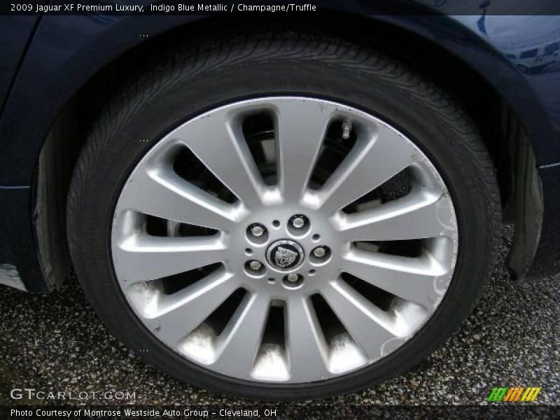Indigo Blue Metallic / Champagne/Truffle 2009 Jaguar XF Premium Luxury