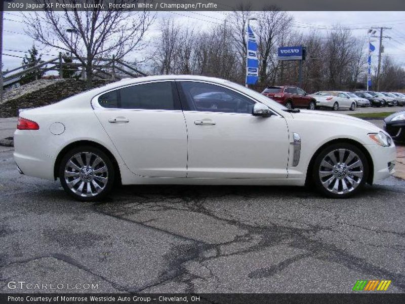 Porcelain White / Champagne/Truffle 2009 Jaguar XF Premium Luxury