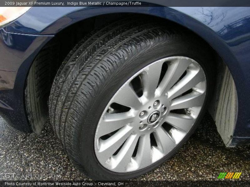 Indigo Blue Metallic / Champagne/Truffle 2009 Jaguar XF Premium Luxury