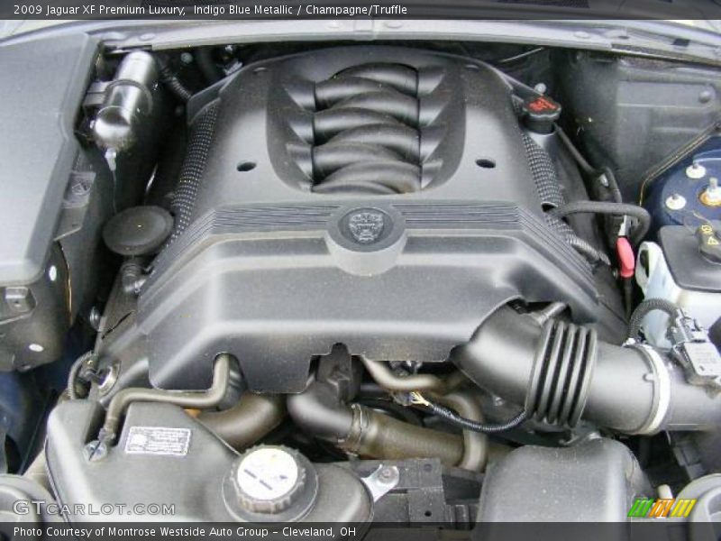 Indigo Blue Metallic / Champagne/Truffle 2009 Jaguar XF Premium Luxury