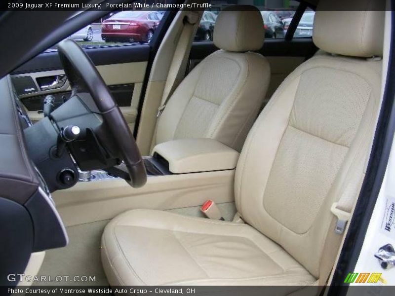 Porcelain White / Champagne/Truffle 2009 Jaguar XF Premium Luxury