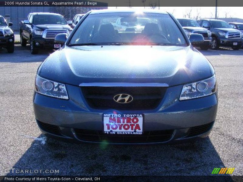 Aquamarine Pearl / Beige 2006 Hyundai Sonata GL