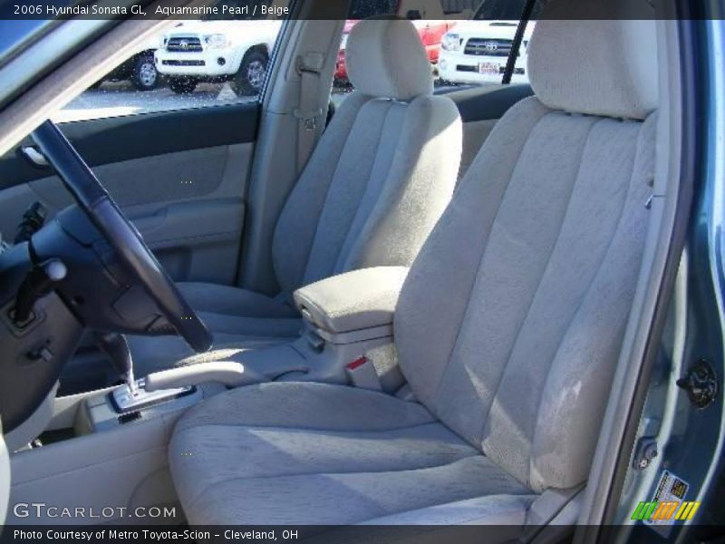 Aquamarine Pearl / Beige 2006 Hyundai Sonata GL
