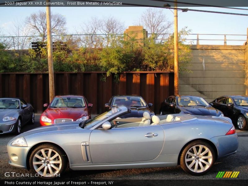Frost Blue Metallic / Ivory/Slate 2007 Jaguar XK XK8 Convertible