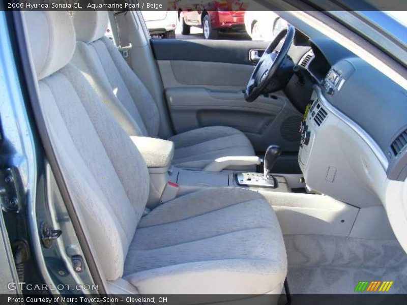 Aquamarine Pearl / Beige 2006 Hyundai Sonata GL