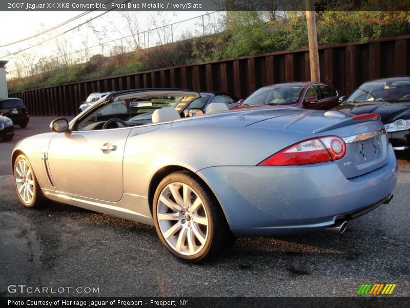 Frost Blue Metallic / Ivory/Slate 2007 Jaguar XK XK8 Convertible