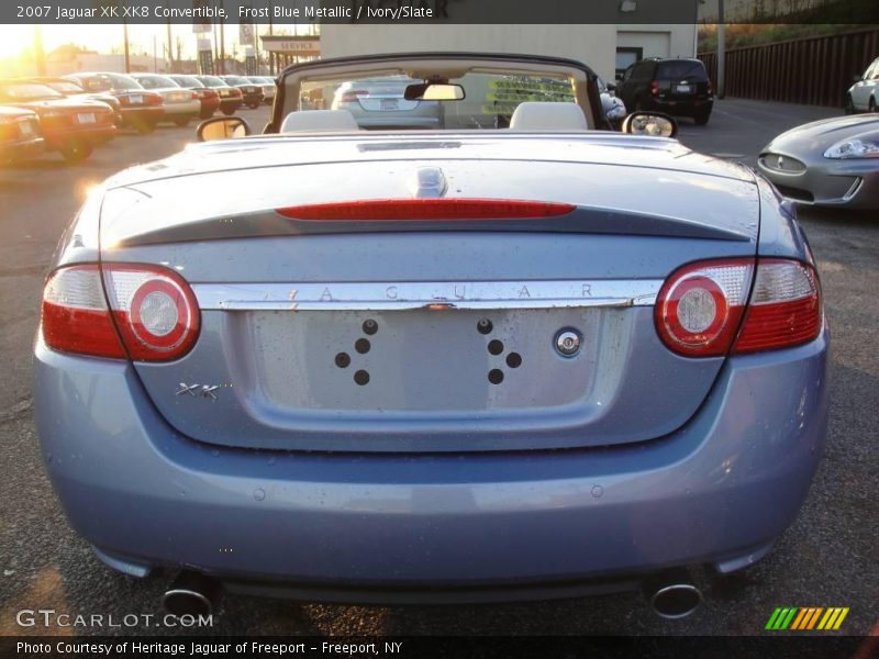 Frost Blue Metallic / Ivory/Slate 2007 Jaguar XK XK8 Convertible