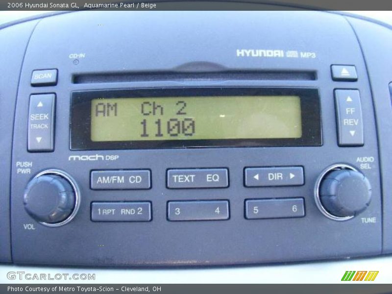 Aquamarine Pearl / Beige 2006 Hyundai Sonata GL