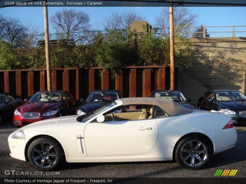 Porcelain / Caramel 2008 Jaguar XK XK8 Convertible