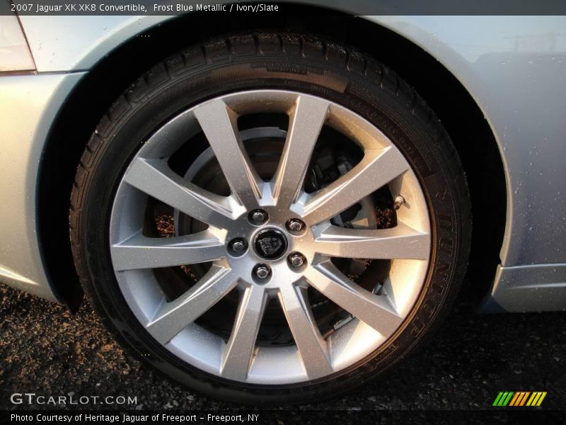Frost Blue Metallic / Ivory/Slate 2007 Jaguar XK XK8 Convertible
