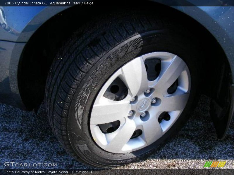 Aquamarine Pearl / Beige 2006 Hyundai Sonata GL