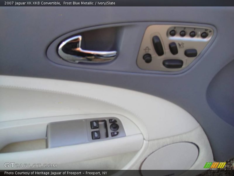 Frost Blue Metallic / Ivory/Slate 2007 Jaguar XK XK8 Convertible