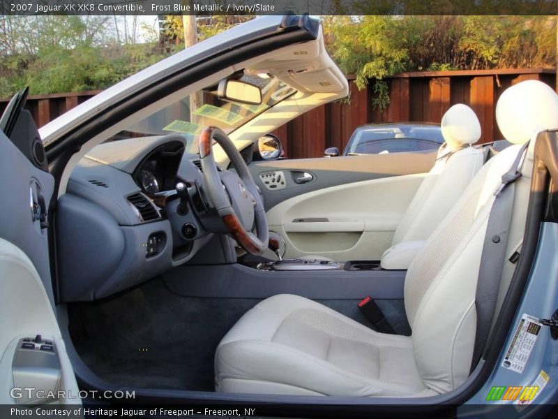Frost Blue Metallic / Ivory/Slate 2007 Jaguar XK XK8 Convertible