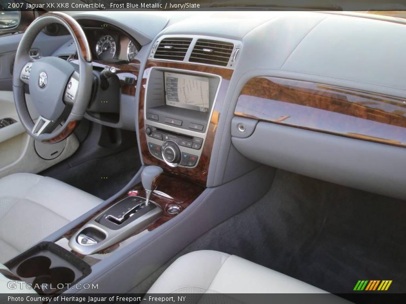 Frost Blue Metallic / Ivory/Slate 2007 Jaguar XK XK8 Convertible